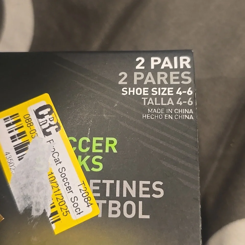 ❤️10/$13 New Big Boys Kids Soccer Socks 2 Pack